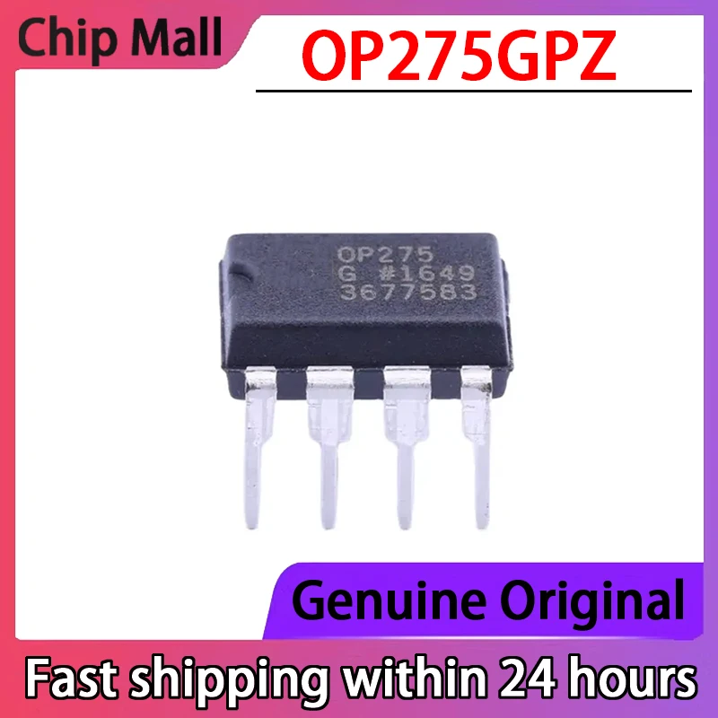 1PCS New Original OP275GPZ Screen Printed OP275G DIP-8 Dual Channel Audio Operational Amplifier Direct Shot