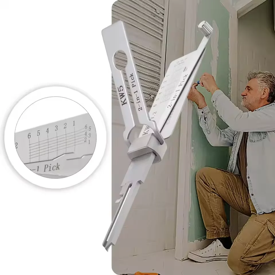 Stainless Steel Key Decoder Precision Hook And Pickup Hand Tool SS001 O-ring Pickup Repair Kit Lock Maintenance Repair Hand Tool