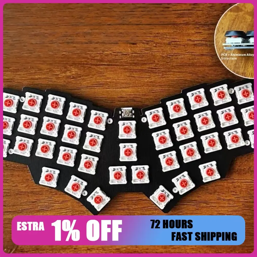 

X3a Low Profile Keyboard Corne Layout 40keys Integrated Wired Keyboard Ergonomic Keyboards Support Qmk Vial Gamer Accessories