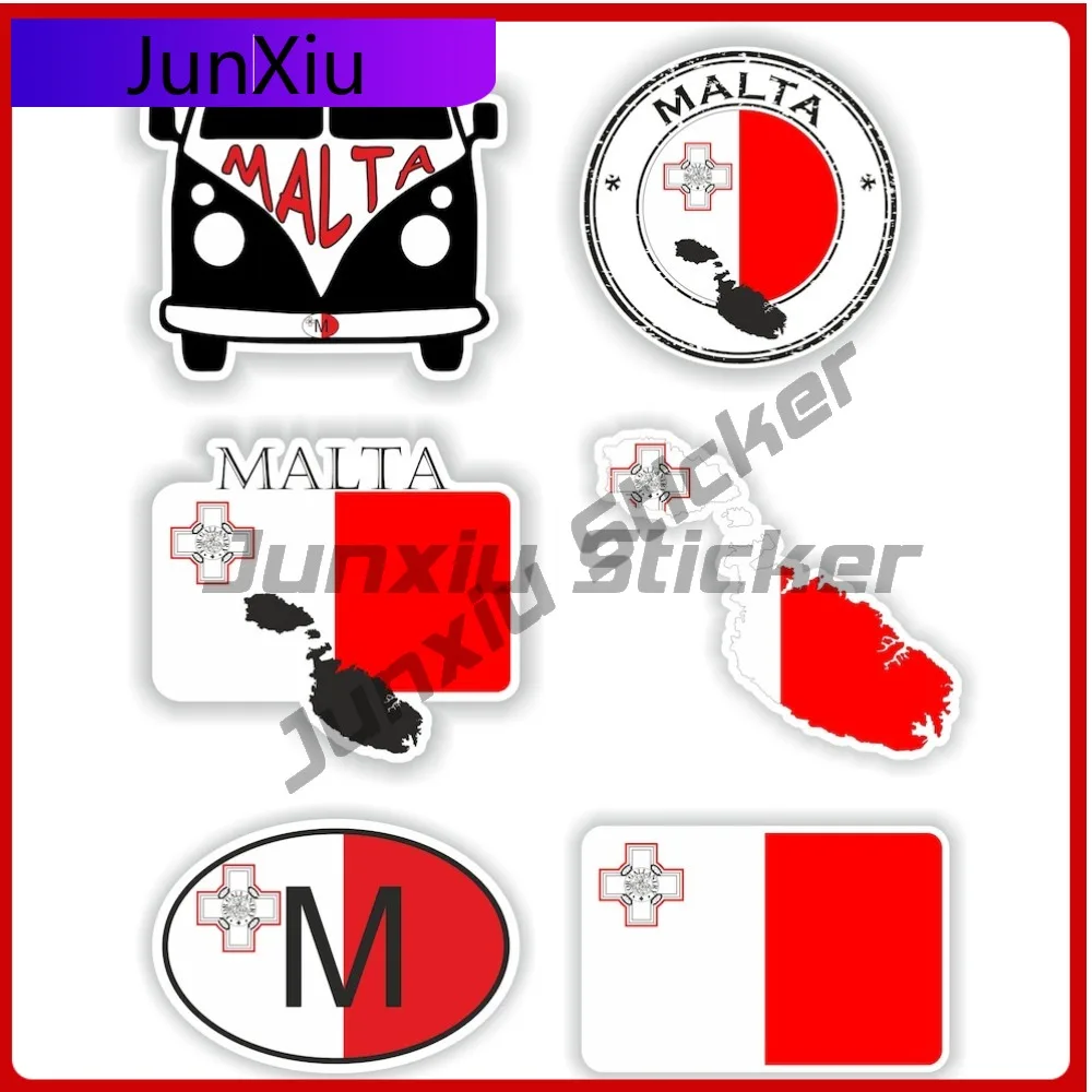 

Malta Set Trendy Window Anti Scratch Decal Vinyl Cool Truck Emblem Waterproof Anti Window Fade Durable Graphic Sticker Decals