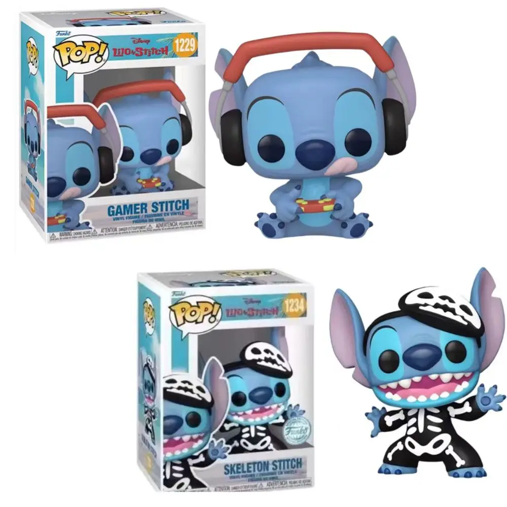 Funko POP Stitch Christmas #1234#1235#1233#Anime Figure Toy Stitch Decoration Ornaments Action Figure Collection Model Toy