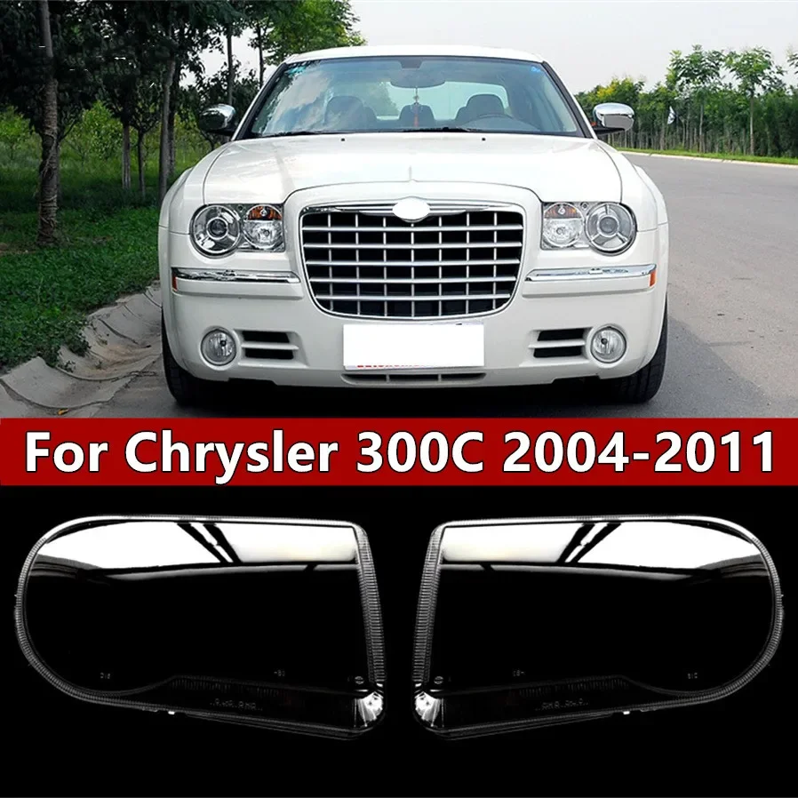 Headlight Lens Cover Car For Chrysler 300C 2003-2010 Headlamp Cover Replacement Auto Shell New Pro Kit
