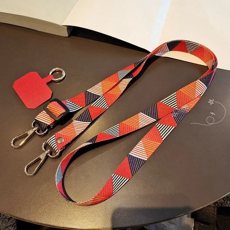 

Регулируемый длинный широкий ремешок для телефона через плечо, холщовый ремешок, подвеска в стиле ретро, модный шейный ремешок, аксессуар для сумки на плечо