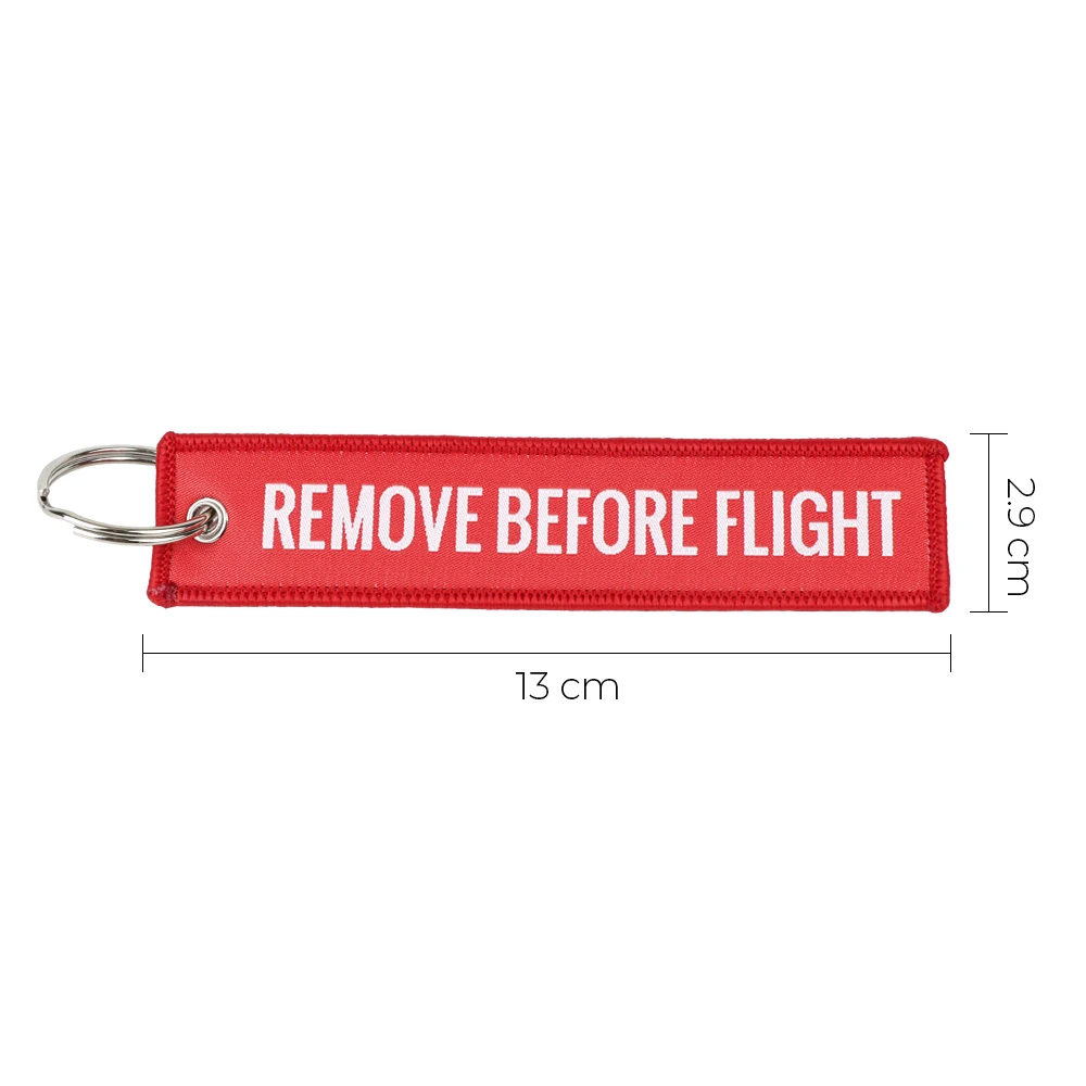 Keychains Car-styling Luggage Tag Label Car Key Rings Remove Before Flight Keyring Interior Accessories