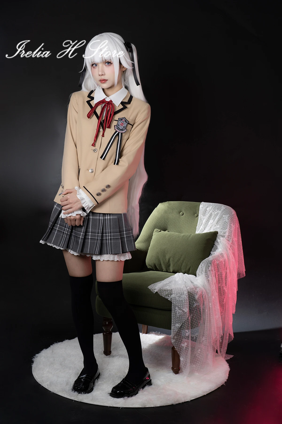 Костюм для косплея Irelia H Renge Bishoujo Mangekyou, школьная форма, аниме рубашка, пальто