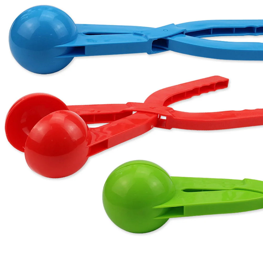 ثلاثية الأبعاد شكل دائري كرة الثلج كليب صانع الثلوج الرمال أداة قولبة الشتاء طفل الأطفال في الهواء الطلق مكافحة الألعاب البلاستيكية التفاعلية #1