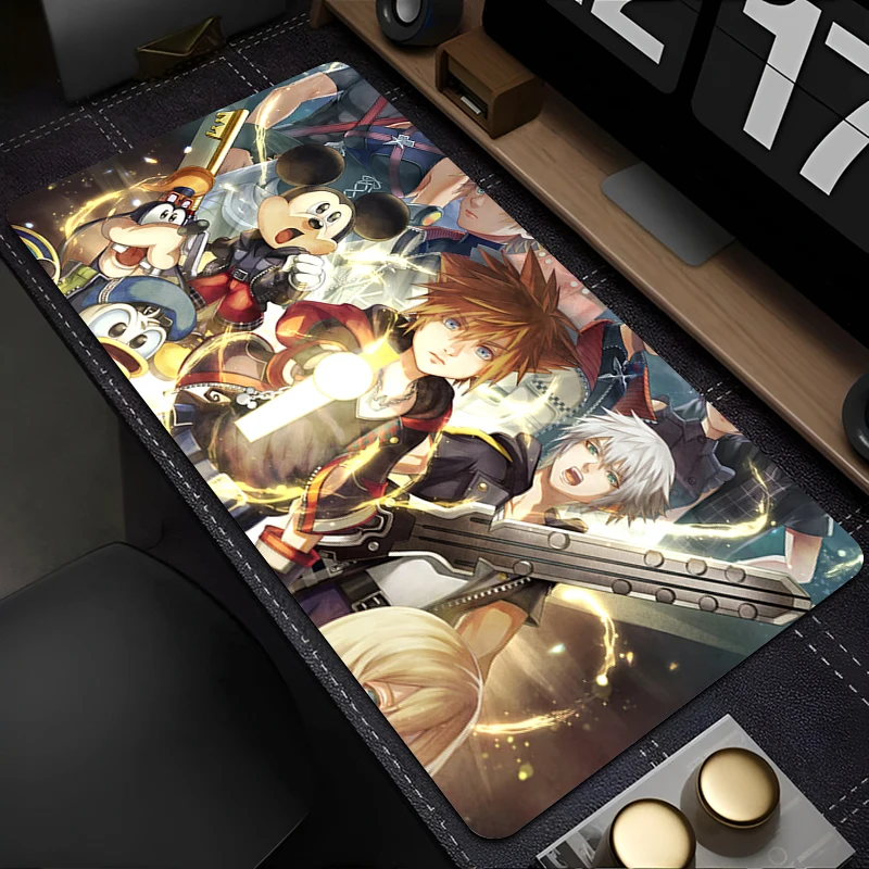 

Desk Mat Office Laptop K-kingdom Hearts Mousepad Computer Anime Mouse Pad PC Accessories Gamer Keyboard Pad Gaming Extended Mats
