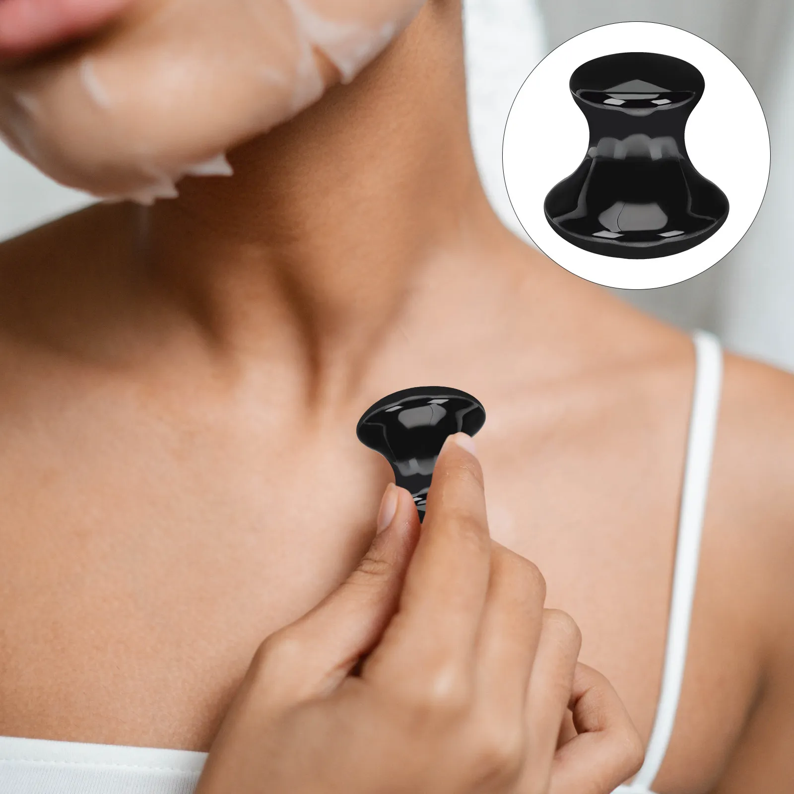 

Массажный камень-грибок для быстрого нагрева, терапии скребковым массажем, горячих компрессов, снятия боли, ручной массажер Гуаша