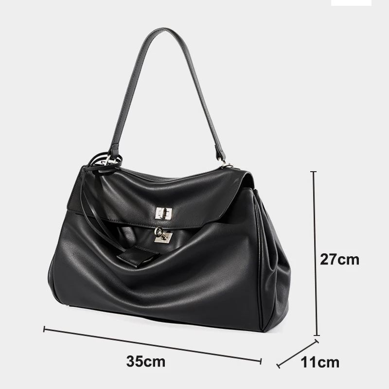 Genuine Leather Women\'s Tote Bag High Quality Soft Cowhide Women Shoulder Bag Fashion Large Capacity Designer Luxury Bags 2727