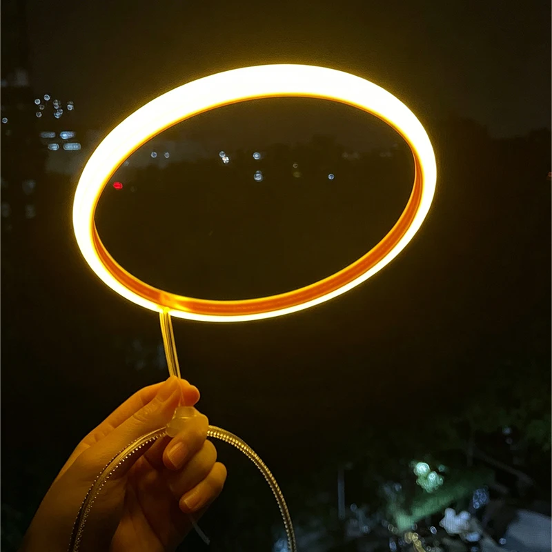 Anime Angel Halo Devil Cosplay Props Headwear LED Luminous Light Circle Ring Halloween Carnival Party Role Play Cosplay Costume