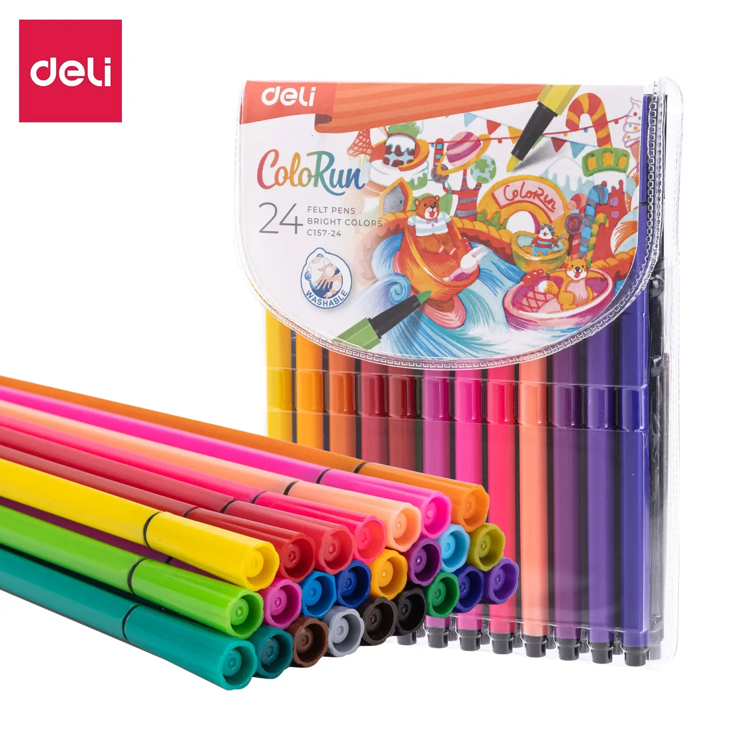 

Deli 24 Colors Professional Felt Pen Creativity Painting Pen Students Drawing Tools For School Art Supplies
