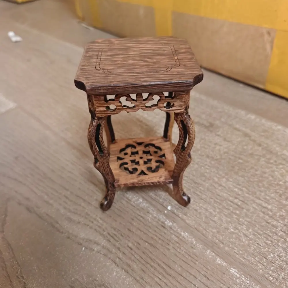 Wooden Bonsai Display Stand Chinese Wenge Base Teapot Pot Holder Ornament Rack Antique Craft Zen Art Exhibition
