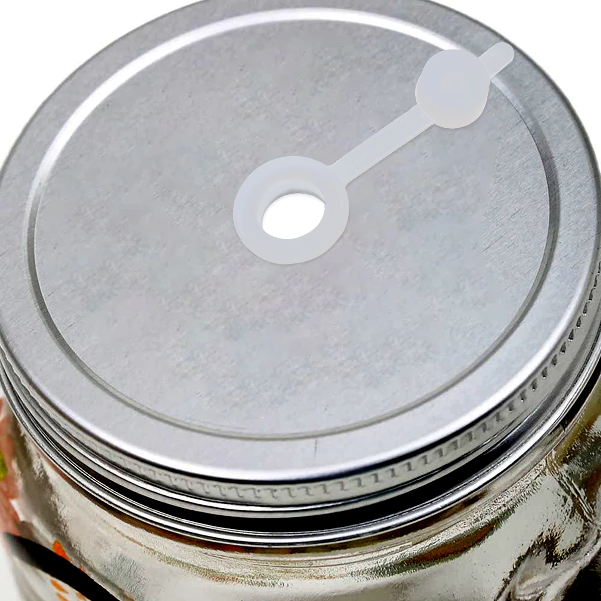 

100pcs Silicone Straw Hole Grommets Reusable Leakproof Dustproof Straw Covers For Mason Jar Lids Decorative Outdoor Use