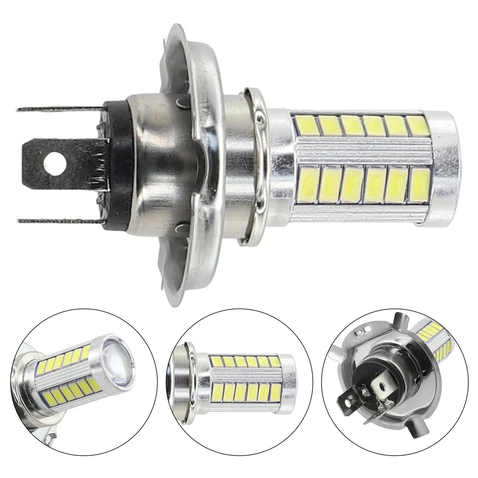 1pcs Auto H4 H7 H1 H3 LED Mistlampen Lampen Kralen 5630-33SMD 12V 1A Aluminium Kleur 6000K Lichtstroom Accessoires