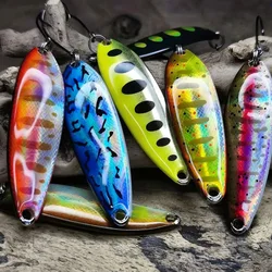 1/5pcs Trout Spoon Fishing Lures 3.6cm 2.5g Metal Jigging Baits Artificial Hard Spinner For Perch Salmon Trout Bass Devil Lure