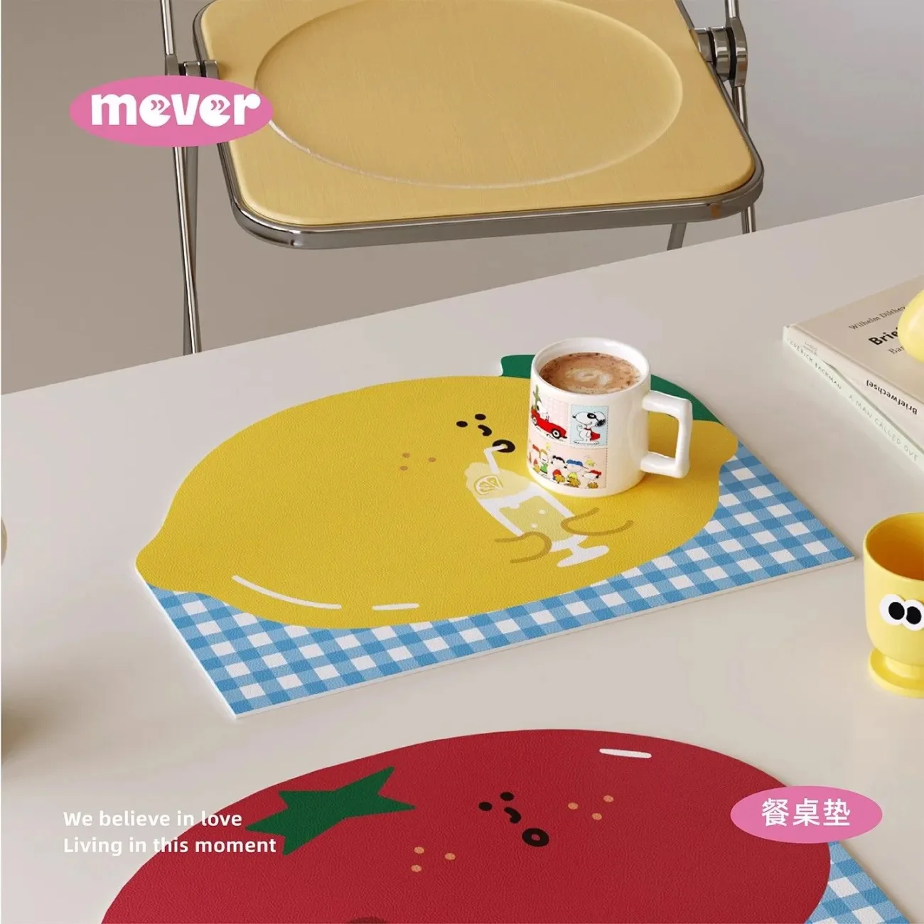 Cartoon Leather Water Proof Heat-resistant Tea Placemat Thee Mat Bar Countertop Heat Insulating Mat Small Cup Pad Cute Tea Mats