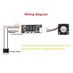 12V PWM 4 telli Fan sıcaklık kontrolü hız kontrol şasi gürültü azaltma modülü destek Fan hızı kontrolü