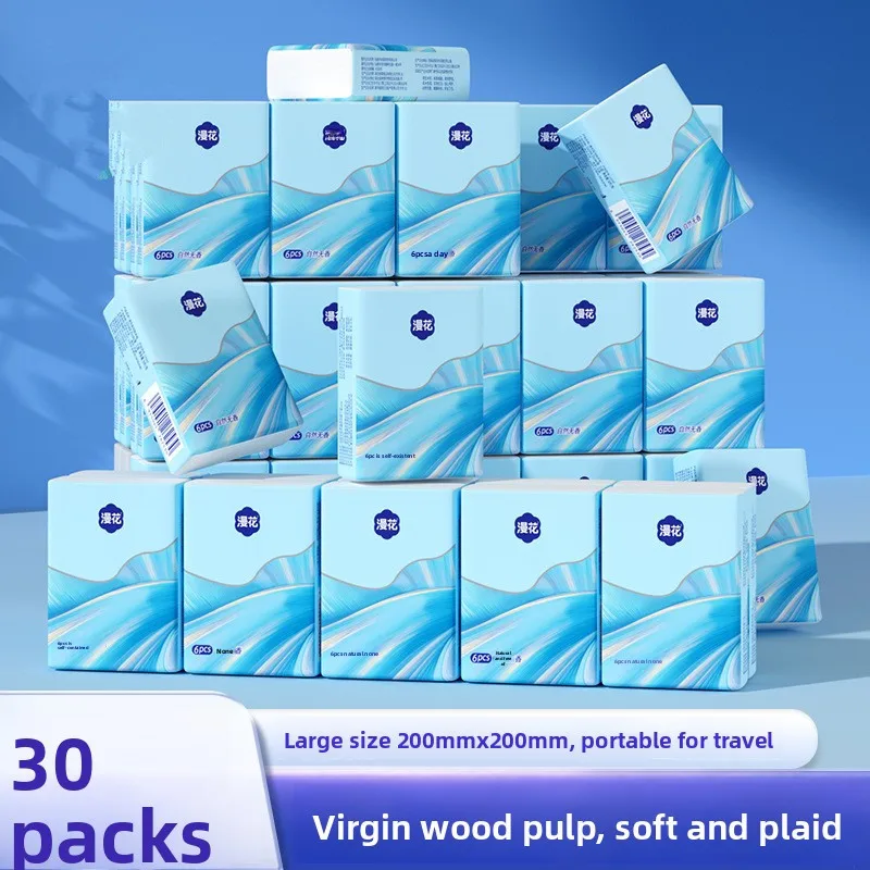 Portable Pocket Handkerchief Paper Native Wood Pulp Small Packaging Handkerchief Paper Toilet Paper Daily Cleaning For Travel