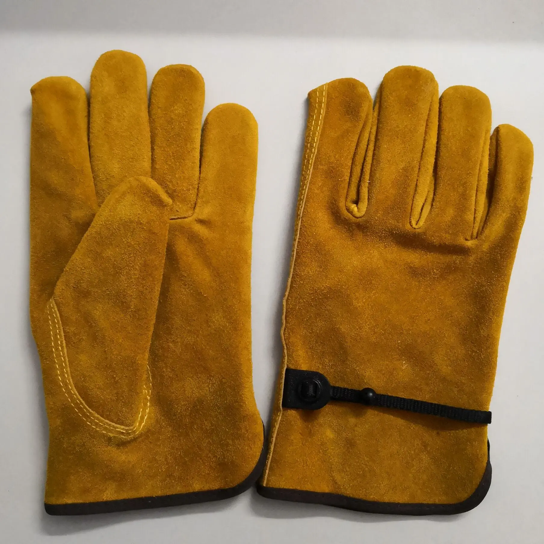 오토바이 열 가죽 미끄럼 방지 장갑, 남성용 가죽 전체 손가락 장갑, 탄성 겨울 따뜻한 원예 내마모성 장갑