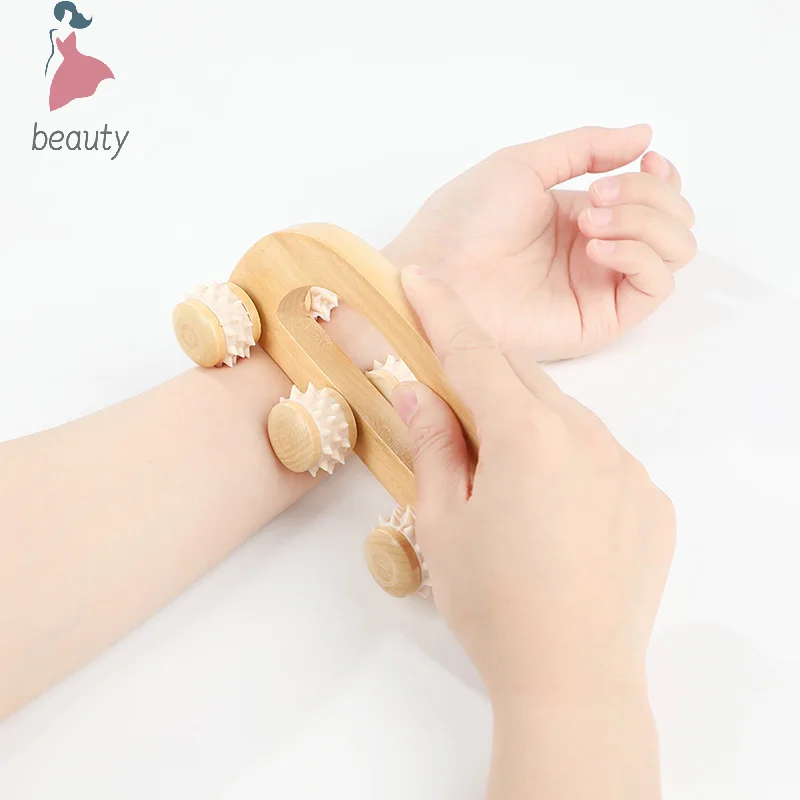 Wood Therapy Massage Tool Lymphatic Drainage Massager Anti Cellulite Fascia Massage Roller For Full Body Muscle Pain Relief