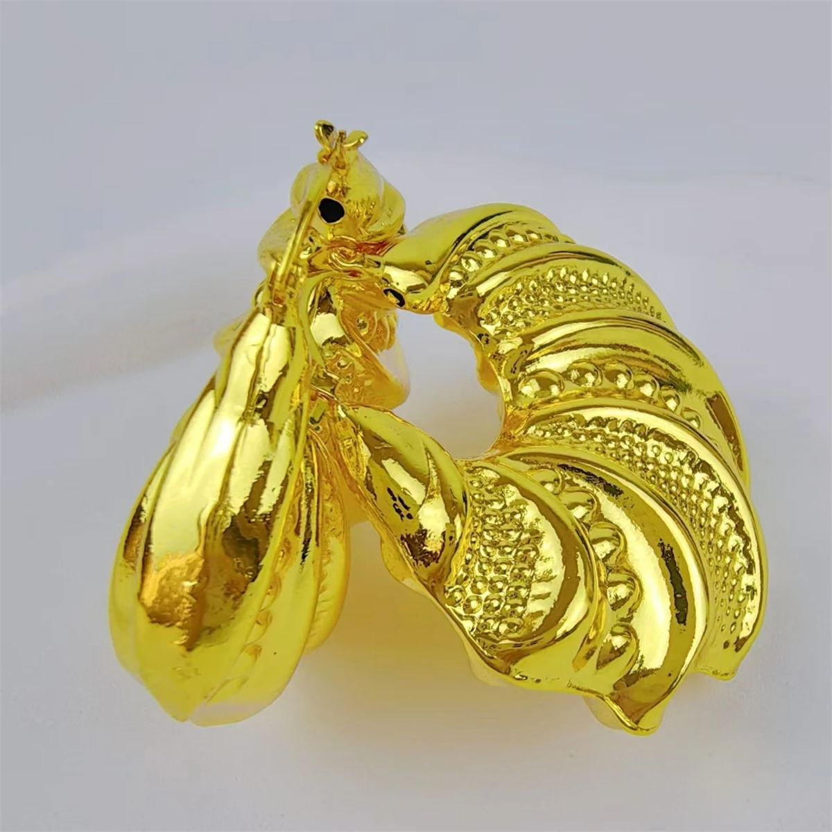 ESALE Fashion Hook Earrings 18k Gold Plated Earrings African American Dubai Africa Brazil Arab Women Jewelry Party Gift