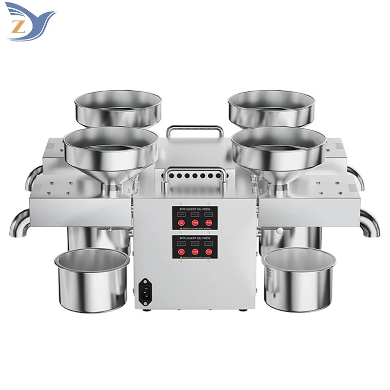 Maszyna do tłoczenia oleju B04 Cztery w jednym Stal nierdzewna Komercyjna kuchnia Nasiona Słonecznik Sezam Kokos Maszyna do ekstrakcji fasoli