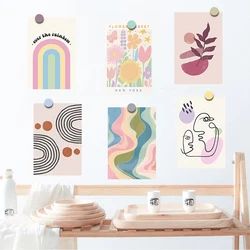 20PCS Danish Pastel Posters Sticker Animals Vintage Retro Buttermilk Cards Stickers Wall Nostalgia DIY Kitchen Wall Decals