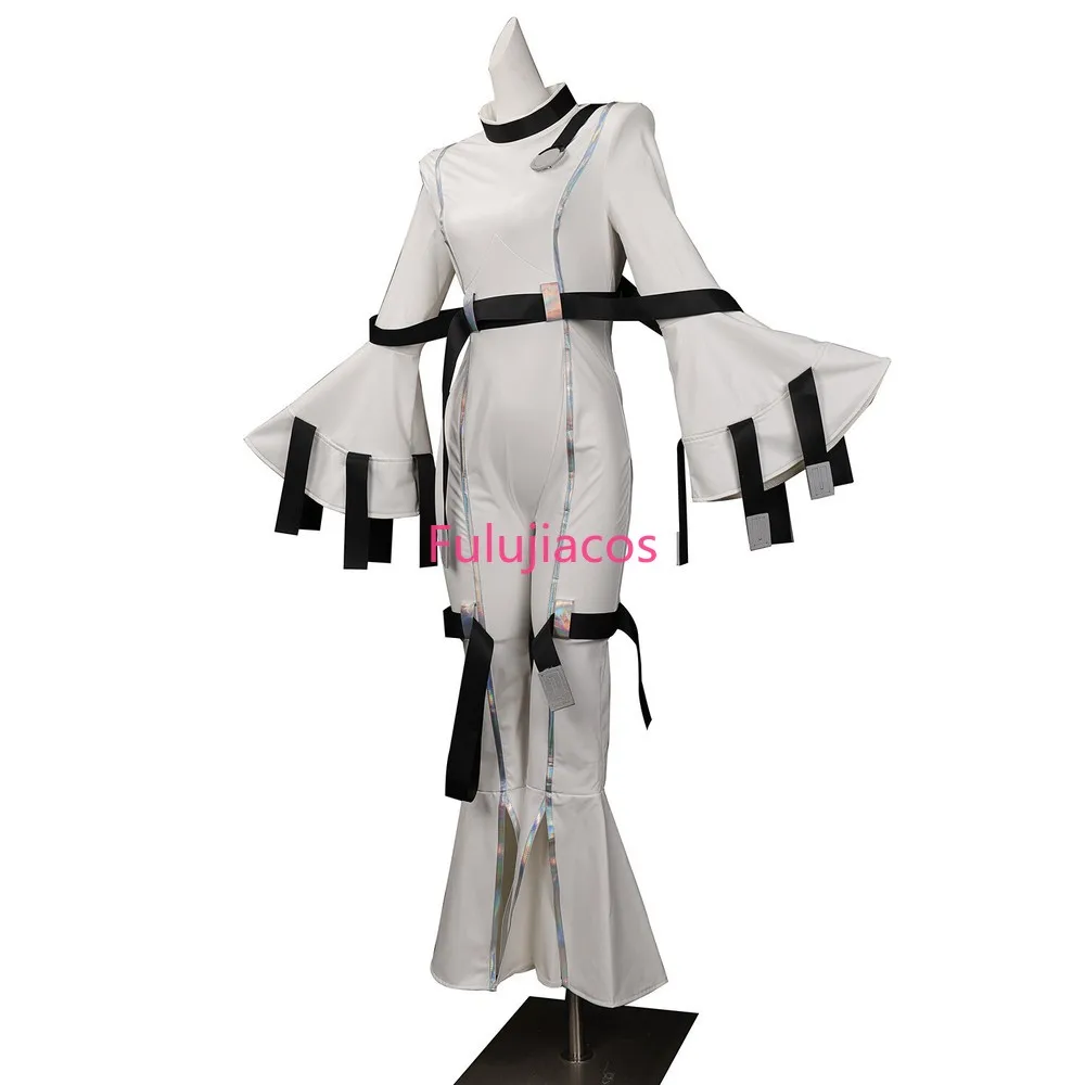 

Fulujiacos Lelouch of The Rebellion CC Cosplay Costume White Uniform Jumpsuit