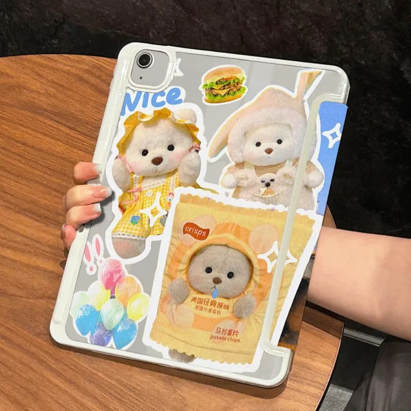 

Little Bear Smart Cover for IPad 10th Generation Case Pro 11 Inch IPad 6th Generation Case 9.7 Inch Air 2/3 10.5 Ipad Air Case