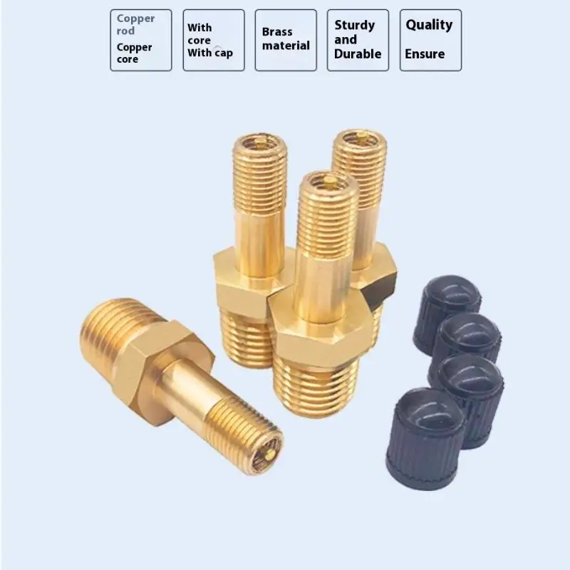 

1Pcs Anti Corrosion Schrader Valve 1/4 NPT 1/8 NPT M10 Air Compressor Tank Fill Valve Car Tire Valve Core