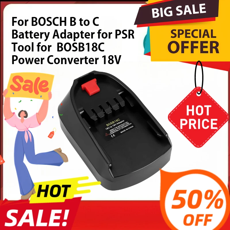 

For BOSCH B to C Battery Adapter for PSR Tool for BOSB18C Power Converter 18V
