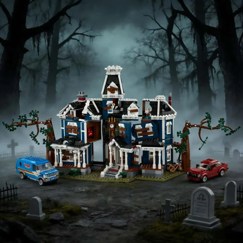 

2026 Brand new 2593PCS creative stranger event TV series model brick Creel house set building block toy birthday party gift