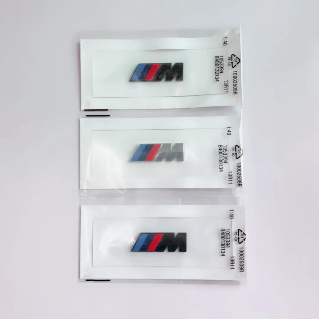 3D ABS M Logo Auto Körper Seite Abzeichen Körper Hinten Stamm Dekor Aufkleber Auto Modifikation Zubehör Für Alle BMW M Power X1 x3 X5 X7 E71