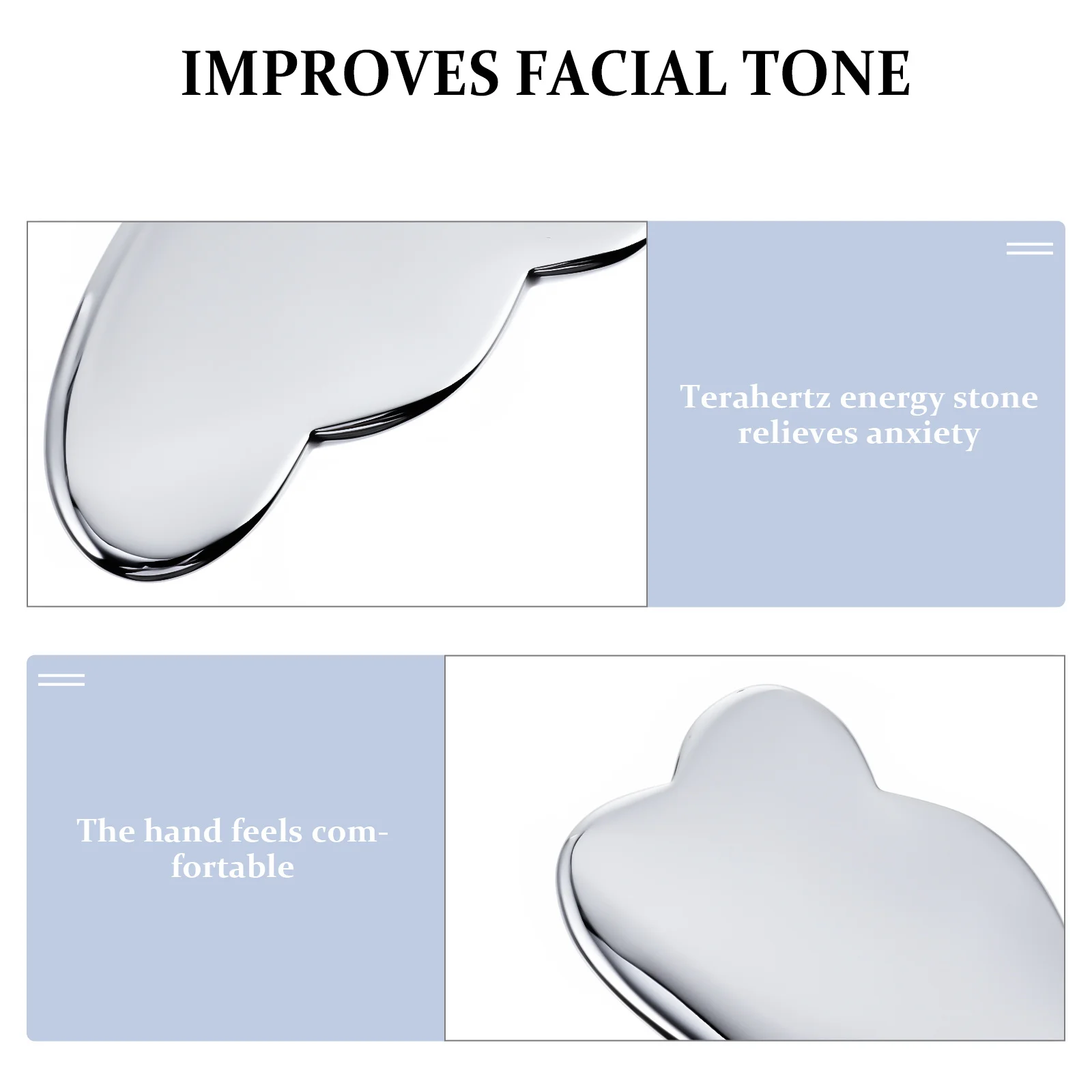 

Energy Stone Terahertz Scraping Board Gua Sha Massage Tool Facial Pain Relief Body Massager Suitable Home Travel