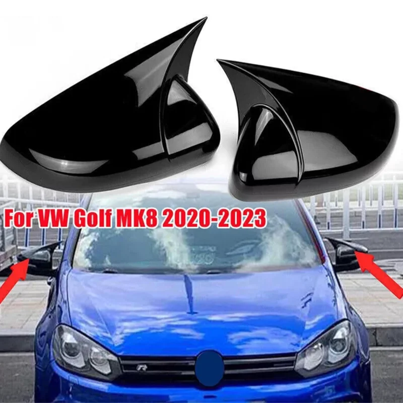 

Car Side Mirror Cover For VW Golf 8 MK8 GTE GTD GTI R-Line 2020-2022 Exterior Rear View Case