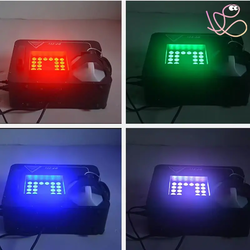 1500W Vertical LED Fog Machine Smoke Air Column Haze Machines DMX Remote Control RGBW for DJ Disco Party Stage Audience Concert