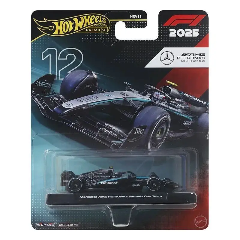 Hot Wheels Original Premium Gold Label Hrv11 1/64 F1 Diecast Model Auto Formule Racing Team Livery Collectible Vehicle Model Gift