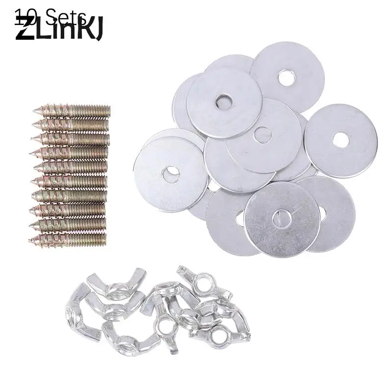 Bird Cage Screws Screw Kit Hamster Retaining Parrot Fixing Nut Wing Springboard Nuts Perch Pet Gaskets Supplies Accessories