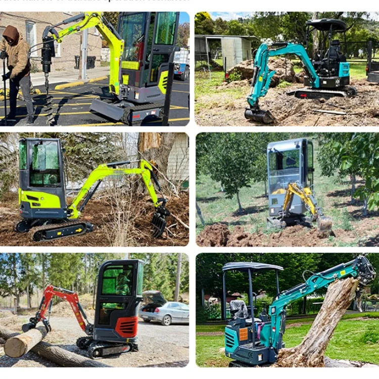 EPA CE Euro 5 Mini Excavator 1.8t with Kubota Yanmar Engine Small Crawler Digger for Farm Home and Infrastructure