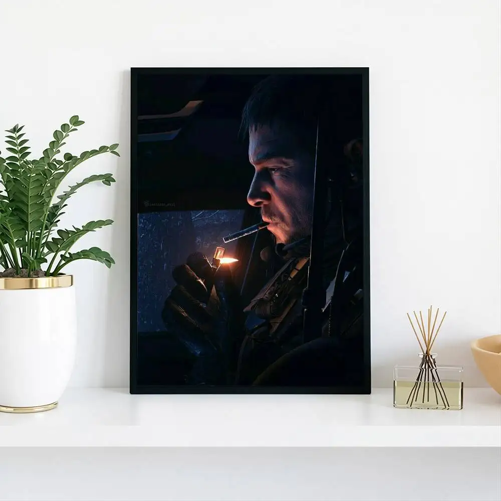 Chris Redfield Resident Evil Poster High Quality Dorm Living Room Aesthetic Wall Decoration Painting Stickers Gift