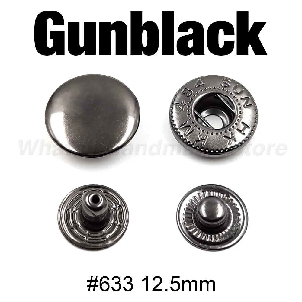 24 Boutons-Pression Métal Fleur 17mm - Boutons Alliage Couture Vêtements Sacs Ceintures (Rosier)