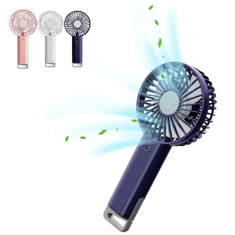 Portable Handheld Fan LED Screen Outdoor 5 Levels Air Cooling Fan with Buckle for Home Office Outdoor USB-C Rechargeable Fans