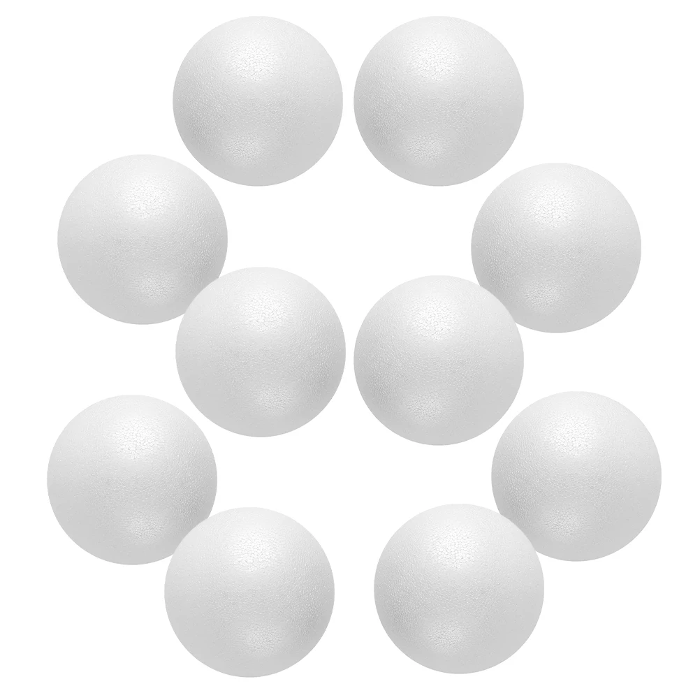 

10pcs White Foam Balls 5cm Solid Craft Props for DIY Painting Wedding Decorations Handmade Accessories Foam Sphere