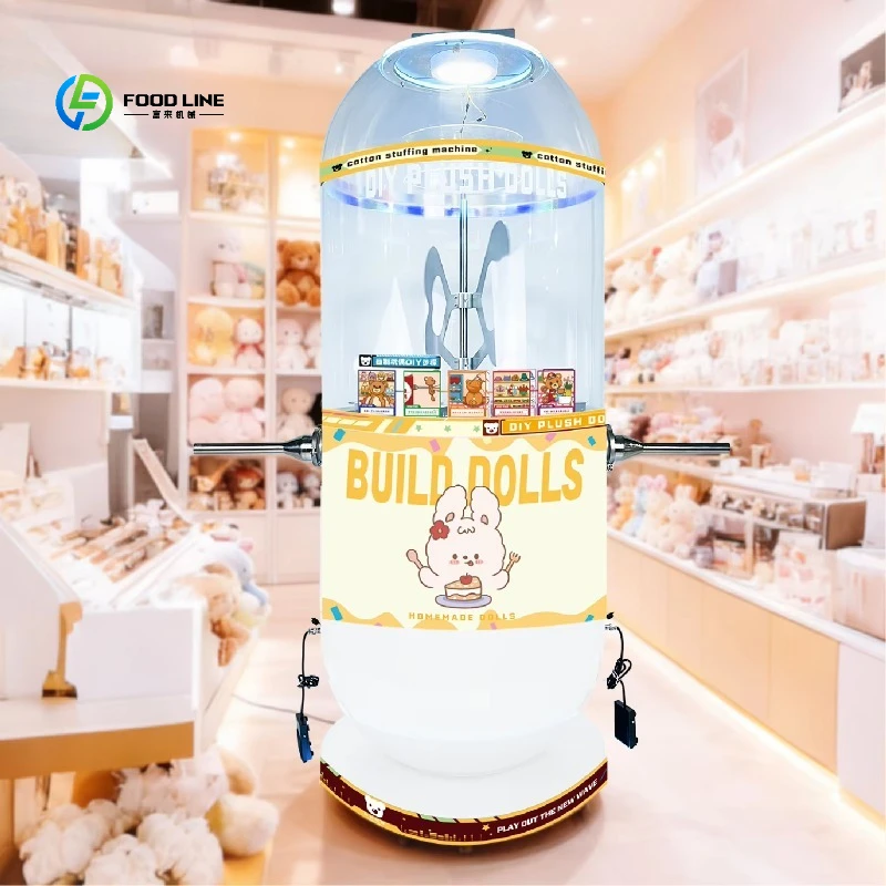 Electric Cotton Filling Machine Stuffed Plush Toys Motorized DIY Customization 220V/110V Portable Automatic Factory Customized