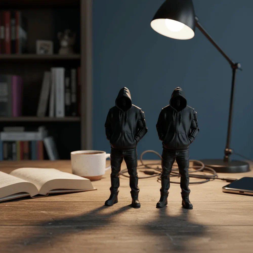Creative 3D Printed Streetwear Style Figurine Unique Natural Pose Punk Hoodie Statue Home Decor Crafts Gifts