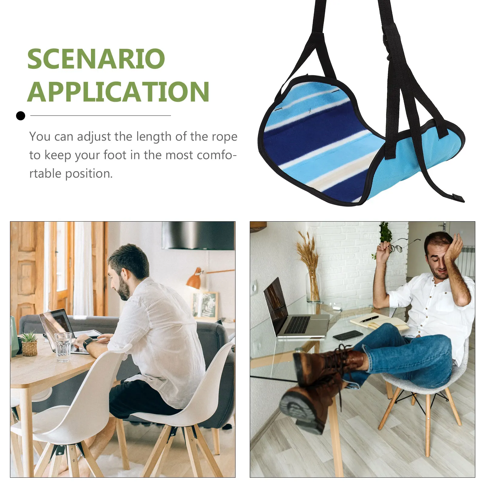 

Flight Essentials Foot Hammock Airplane Travel Footrest Sling Under The Table for