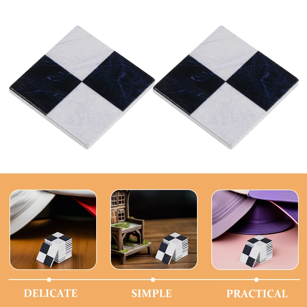 แผ่นไม้ 45 ชิ้น อุปกรณ์ตกแต่งบ้านตุ๊กตาขนาดเล็ก พื้นไม้สำหรับบ้านตุ๊กตา งานฝีมือ DIY อุปกรณ์เสริมบ้านเด็กเล่น