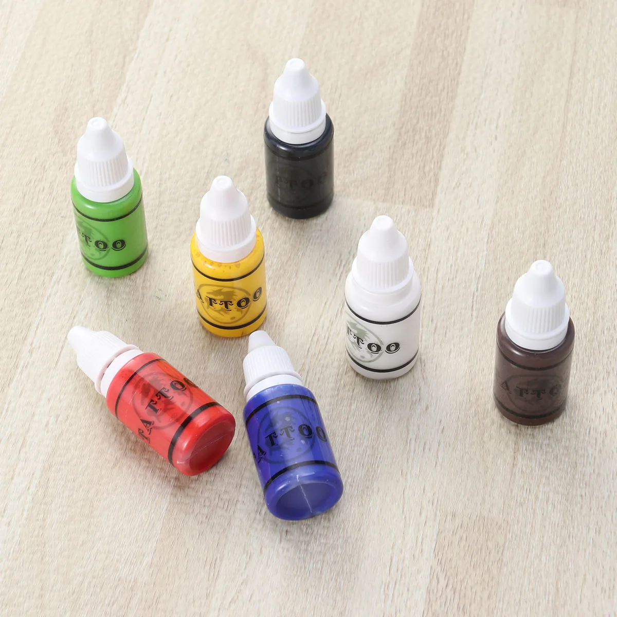 

7 pcs 15Ml Pigment Kit For Eyebrows Lips Liner Natural Microblading Color Ink Smooth High Density Beauty Tools