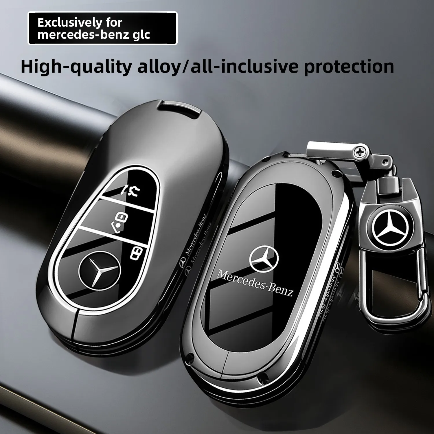 25 Mercedes Benz GLC260L Keycase GLC Class 300l Dynamic Luxury Car Premium Package Metal Protective Shell Buckle