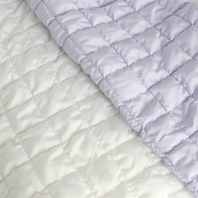 

Polyester Cotton Fabric Checkered Down Jacket Inner Lining Cotton Jacket Vest Jacket DIY Fabric